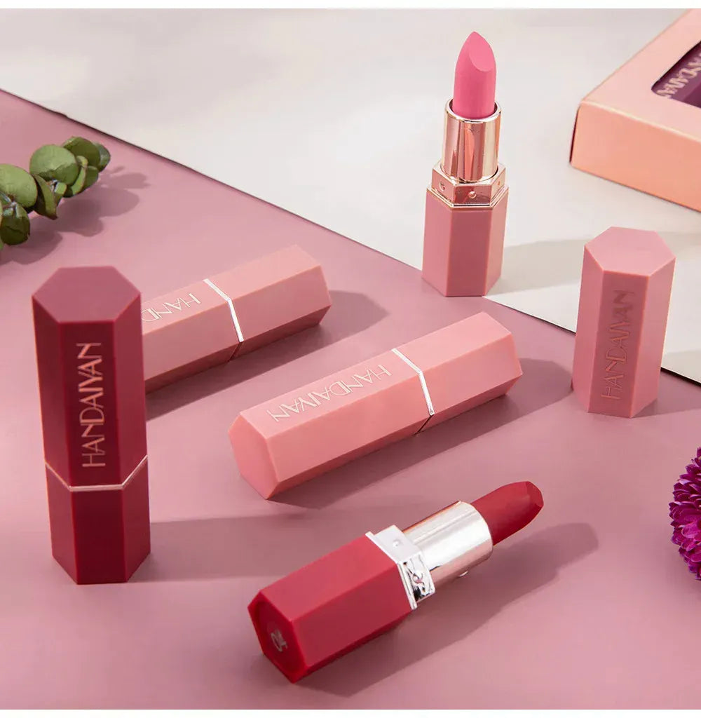 k-beauty 6pcs/lot Lip Kit Matte Lipstick Waterproof Velvet Stick 6 piece set