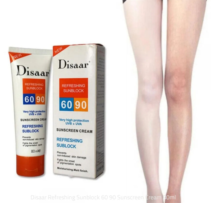 Disaar Sunscreen Cream Spf 60/90 Moisturizing Skin Protect Sunblock , Remove Pigmention Spots 80g Ds51004