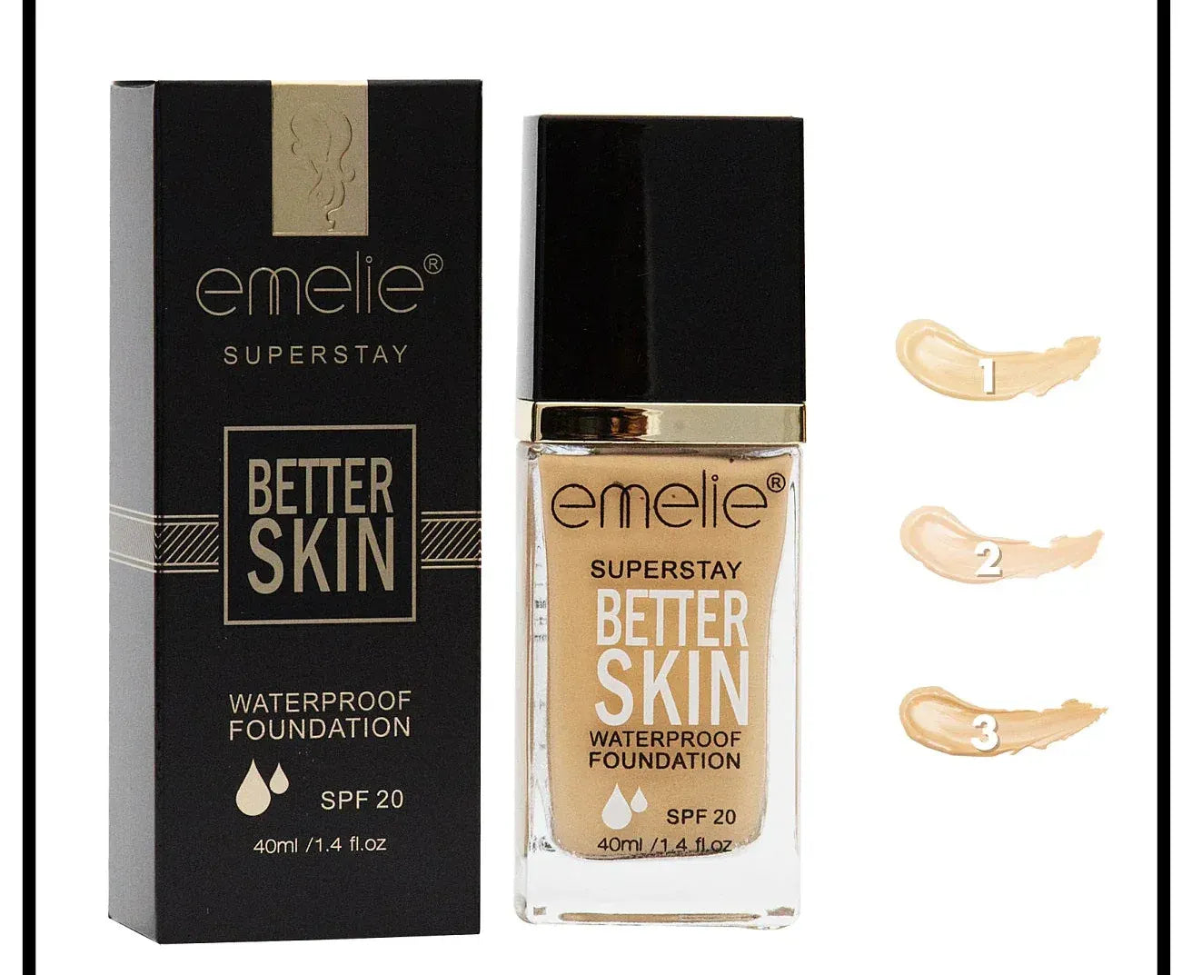 Emelie Super Stay Better Skin Foundation SPF-20