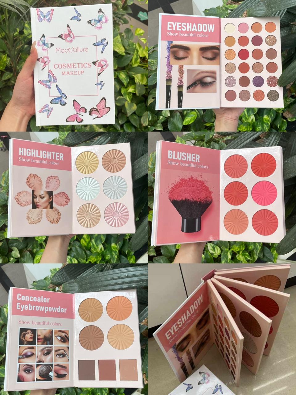 Mocallure Professional Makeup Book Palette Eyeshadow,Eyebrow Powder+Concealer+Blusher+Highlighte