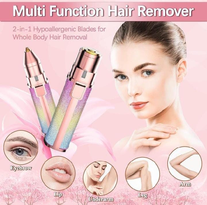 2-in-1 Rechargeable Electric Hair Remover & Eyebrow Trimmer (PAINLESS)