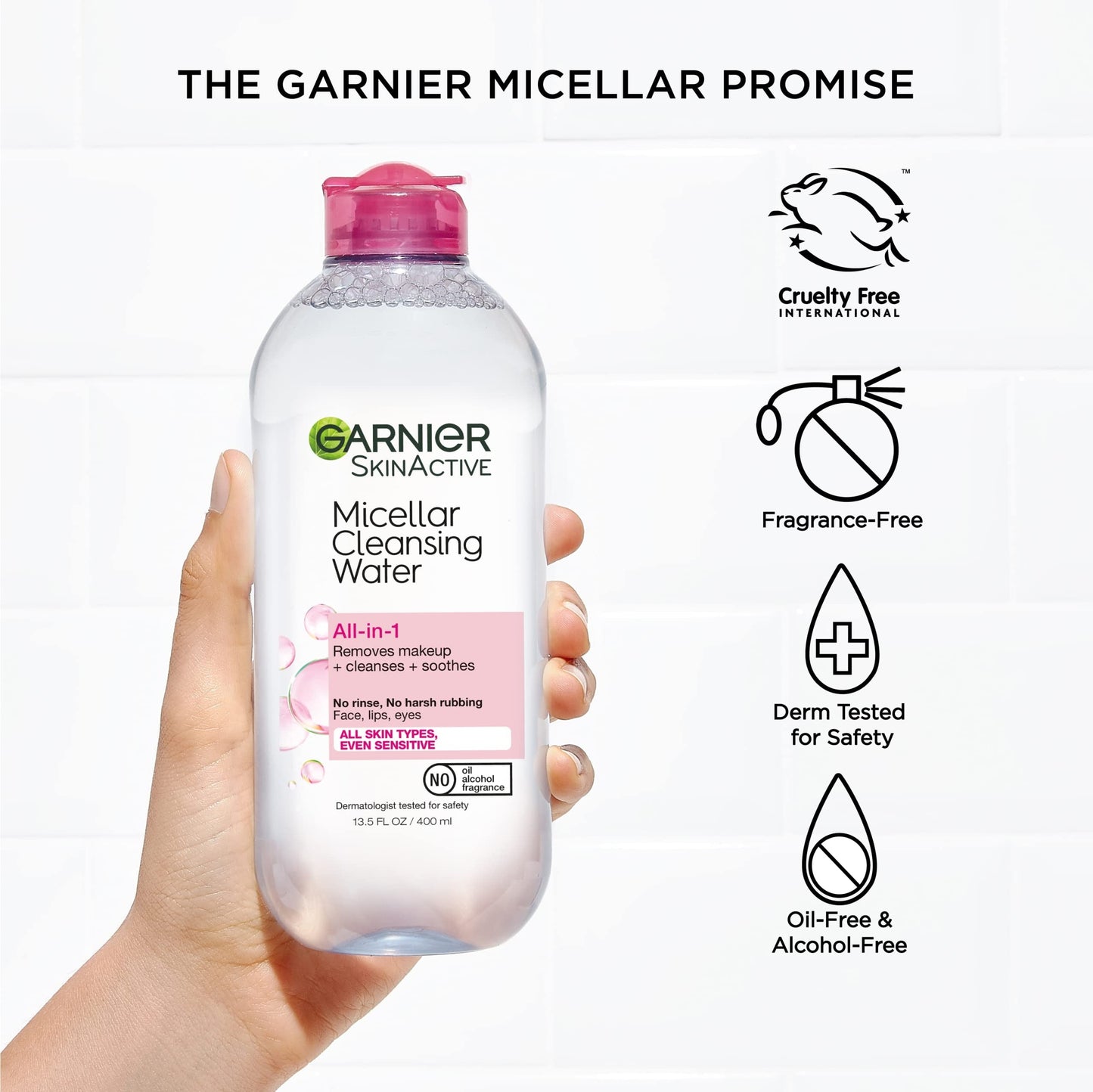 Garnier Skin Naturals Micellar Cleansing Water, Alcohol Free, 125ml