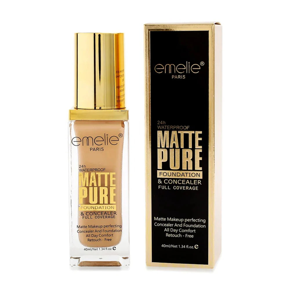 Emelie pearl 24hour matte makeup foundation
