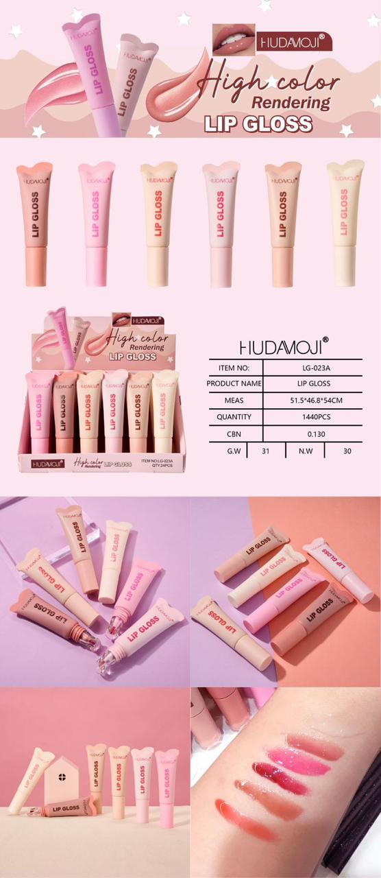 Hudamoji Lip Gloss 6 Pcs Set