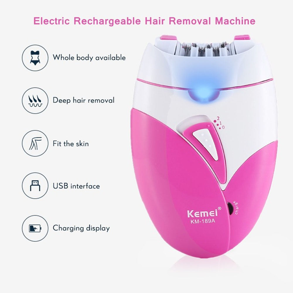 Kemei KM-189A Rechargeable Epilator.