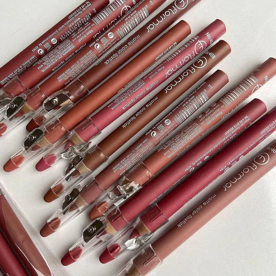 Flormar - Nude Jumbo Matte Lip Liner Set of 12